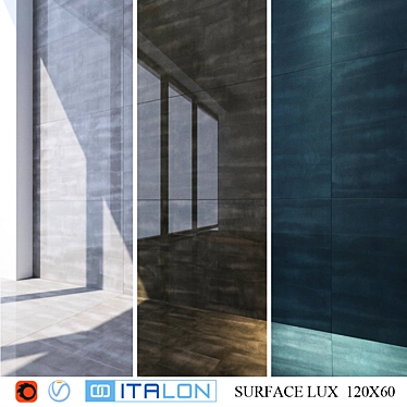 Elegant Luxe Italian Porcelain Tiles 3D model image 1 