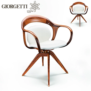 Modern Elegance: Norah Chair 3D model image 1 