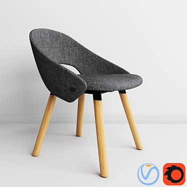 Tailor Chair: Comfort and Character 3D model image 1 