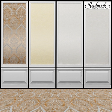 Seabrook Connoisseur-2 Acrylic Coated Wallpaper 3D model image 1 