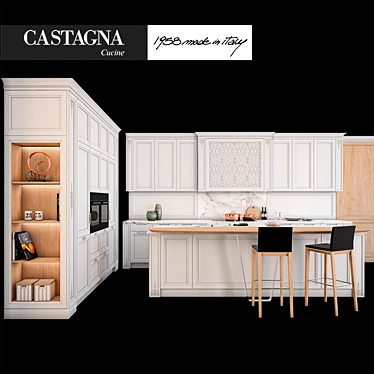 Princess by Castagna Cucine: Exquisite Luxury Kitchen 3D model image 1 