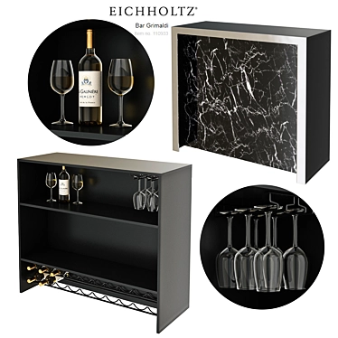 EICHHOLTZ Bar Grimaldi: Stylish and Elegant Bar Counter 3D model image 1 