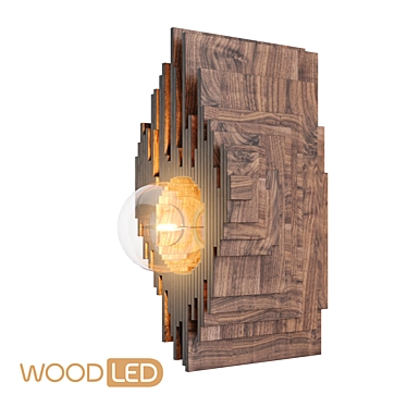 Sconce "Avocado-Fourier", walnut, Woodled AF-S-02