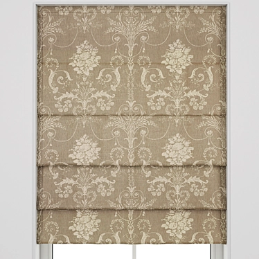 Elegant Roman Blinds  3ds max + OBJ 3D model image 1 