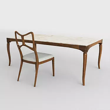 Table with a chair