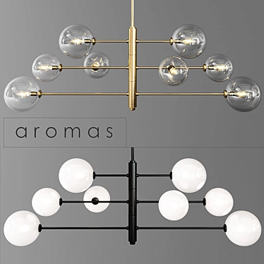 Aromas Atom 8L Pendant Lamp 3D model image 1 