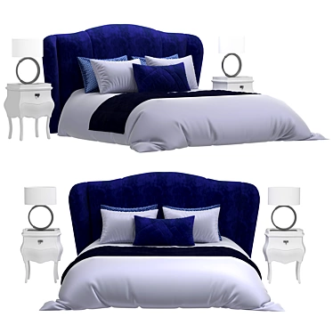 Luxury Fendi Casa Athenee Bed 3D model image 1 