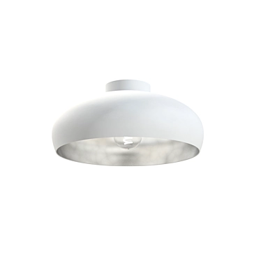 Elegant White Mogano Ceiling Lamp 3D model image 1 