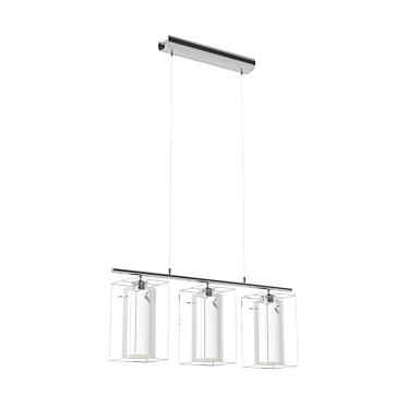 Elegant Suspension Lighting Fixture 3D model image 1 