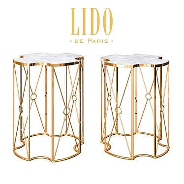 Elegant Lido Center Table 3D model image 1 