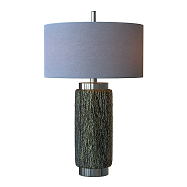 Cheraw Wood Cylinder Table Lamp 3D model image 1 