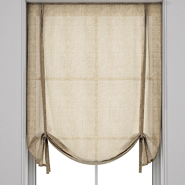 Roman Blinds - Detailed 3D Model 3D model image 1 