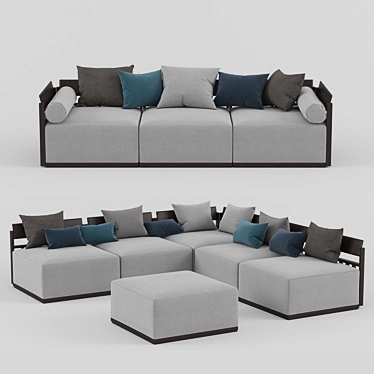 Luxury Modular Sofas: Porada Bolero 3D model image 1 