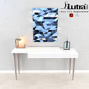 Lustrous Flex Console: elegance redefined! 3D model image 1 