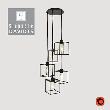 Elegant Suspension Luminaire for Perfect Ambience 3D model image 1 