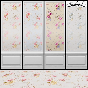 Seabrook Fairfield-3: Stylish USA-made Wallpaper 3D model image 1 