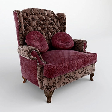 Provasi Bergere HP Italian Armchair 3D model image 1 