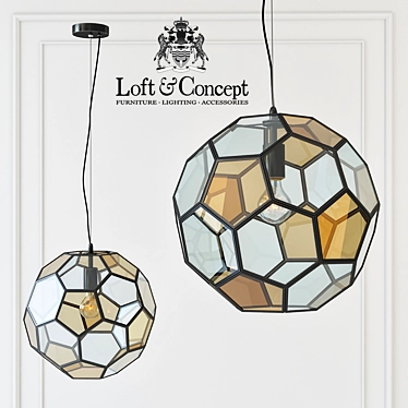 Modern Pendant Globe Light 3D model image 1 