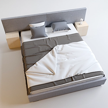 Cozy Dream Fitted Bed 3D model image 1 