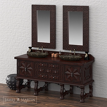 Handcrafted JMF Balmoral Vanities 3D model image 1 