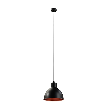 Modern Steel and Copper Suspension 3D model image 1 