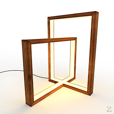 Sub-Dividable Quad Table Lamp 3D model image 1 