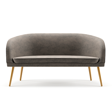 Contemporary Corona Couch: Stylish and Versatile 3D model image 1 