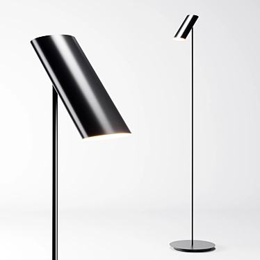 Elegant FARO LINK Black Lamp 3D model image 1 