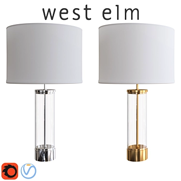 West Elm Acrylic Column 25 3D model image 1 