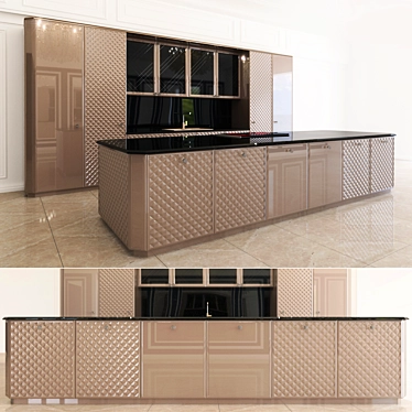 Modern Kitchen Set: Scic Bellagio 3D model image 1 