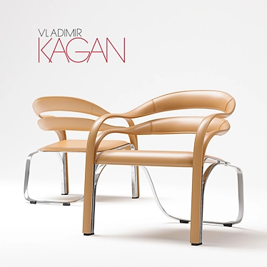 Siena Leather Fettuccini Chair 3D model image 1 