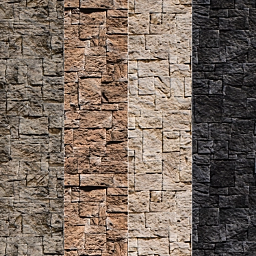 Modern Stone Walls Set 3: Corona Material 3D model image 1 