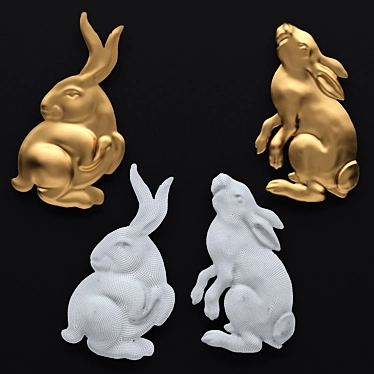 Precision CNC Cutting Tool: Hares 3D model image 1 