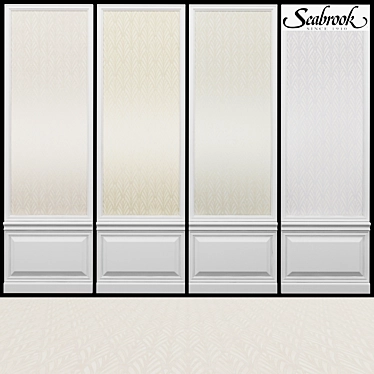 Seabrook Giacomo-5: Exquisite American Acrylic Coated Wallpaper 3D model image 1 
