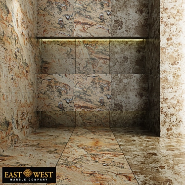Title: East West Collection: 6 Natural and Luxe Rectified Marble Styles 3D model image 1 