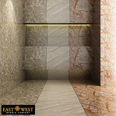 East West Marble Collection 3D model image 1 