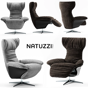 Natuzzi Ilia Armchair 3D model image 1 