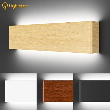 Sleek LED Wall Sconce 3D model image 1 