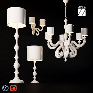 Vita Zonca Lighting Collection: Elegant Illumination for Your Interior 3D model image 1 