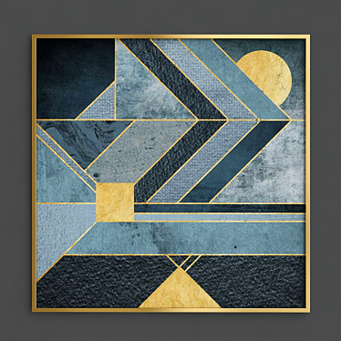 Nordic Geometric Wall Decor 3D model image 1 