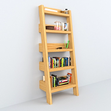 3DMax Bookshelf Model 3D model image 1 