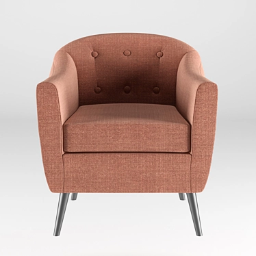 Comfy Club Lounge Chair 3D model image 1 