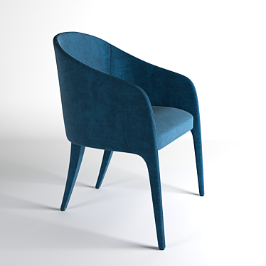 Elegant Miura Armchair: Italian Design 3D model image 1 