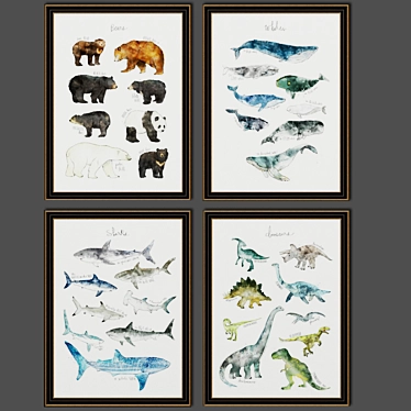 Wildlife Wonders: Animal Art by Amy Hamilton 3D model image 1 