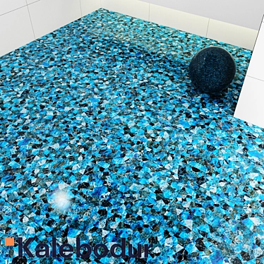 Blue Pearl Porcelain Tiles 3D model image 1 