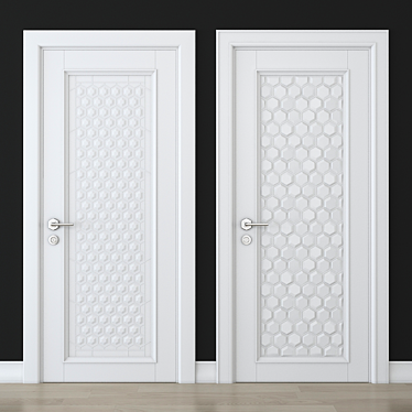 Elegant Door - 800x2000mm 3D model image 1 