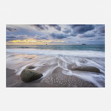  Serene Waterscape Canvas Print 3D model image 1 