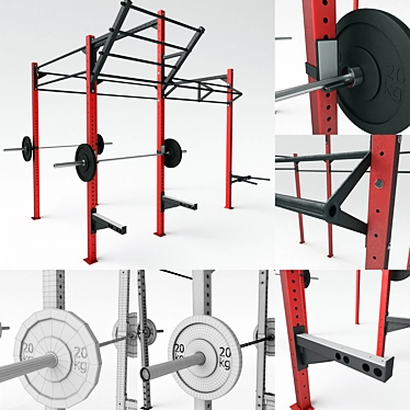 Rogue-inspired Power Frame for CrossFit 3D model image 1 