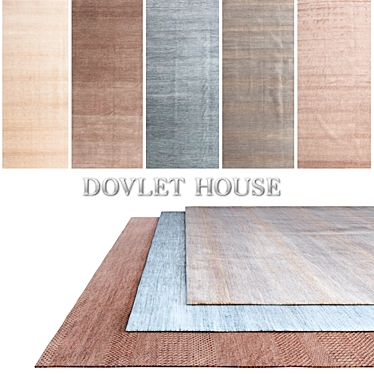 DOVLET HOUSE Carpets - 5pcs (Part 188) 3D model image 1 