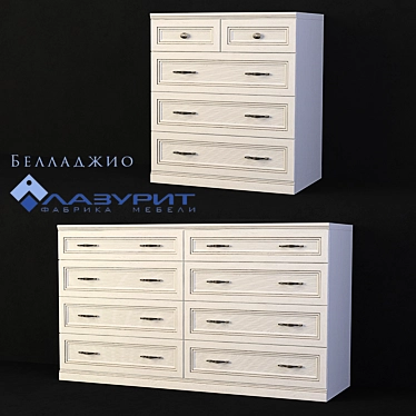 Bellagio Lapis Lazuli Chest of Drawers 3D model image 1 